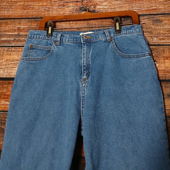 Coldwater Creek Vintage 90s Jeans 14P Mom Style High Rise Straight Blue Denim - Picture 4 of 8